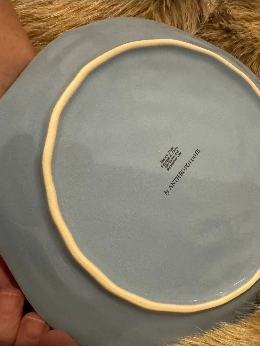 Anthropologie Vida Icon Cloud ceramic dessert plate